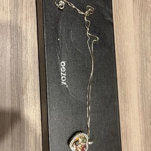 Gold necklace locket